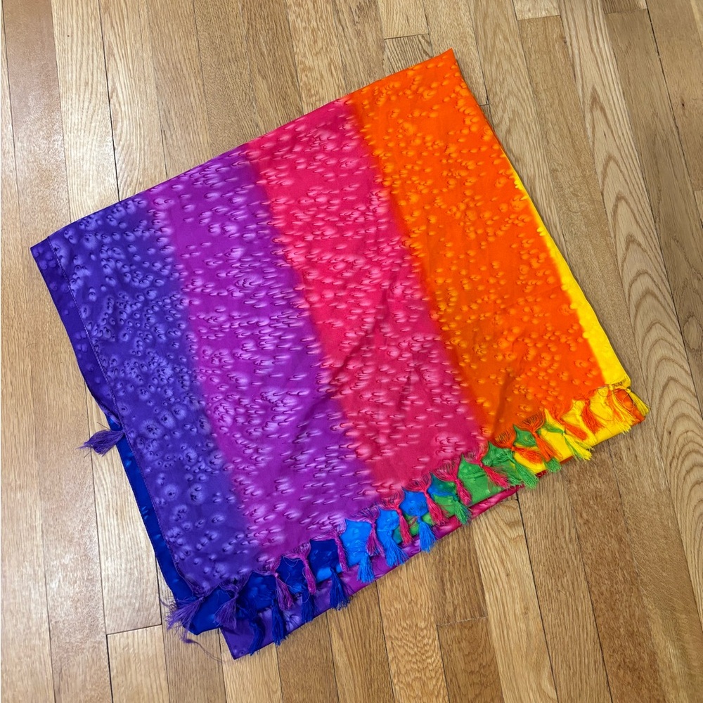 Rainbow Scarf Cover Up